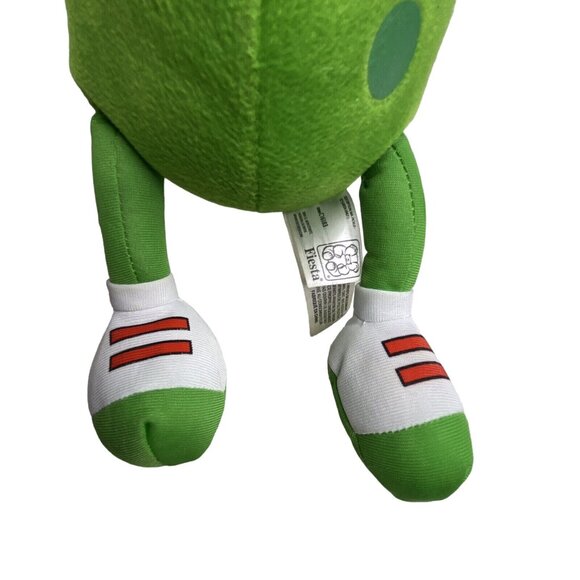 Fiesta Mr Pickle Plush Stuffed Toy Green 16" Anthropomorphic Glasses Mustache - Picture 3 of 7